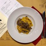 Le tagliatelle al ragù bianco di chianina,